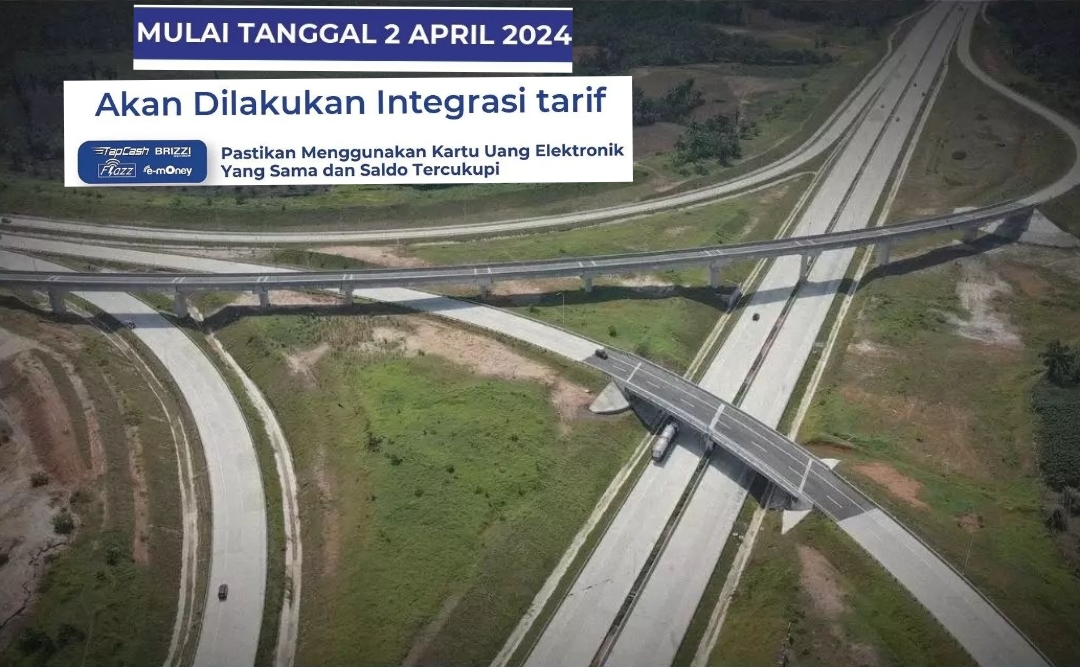 Mulai Hari Ini 2 April 2024,Terapkan Integrasi Tarif 3 Ruas Tol di Sumut 