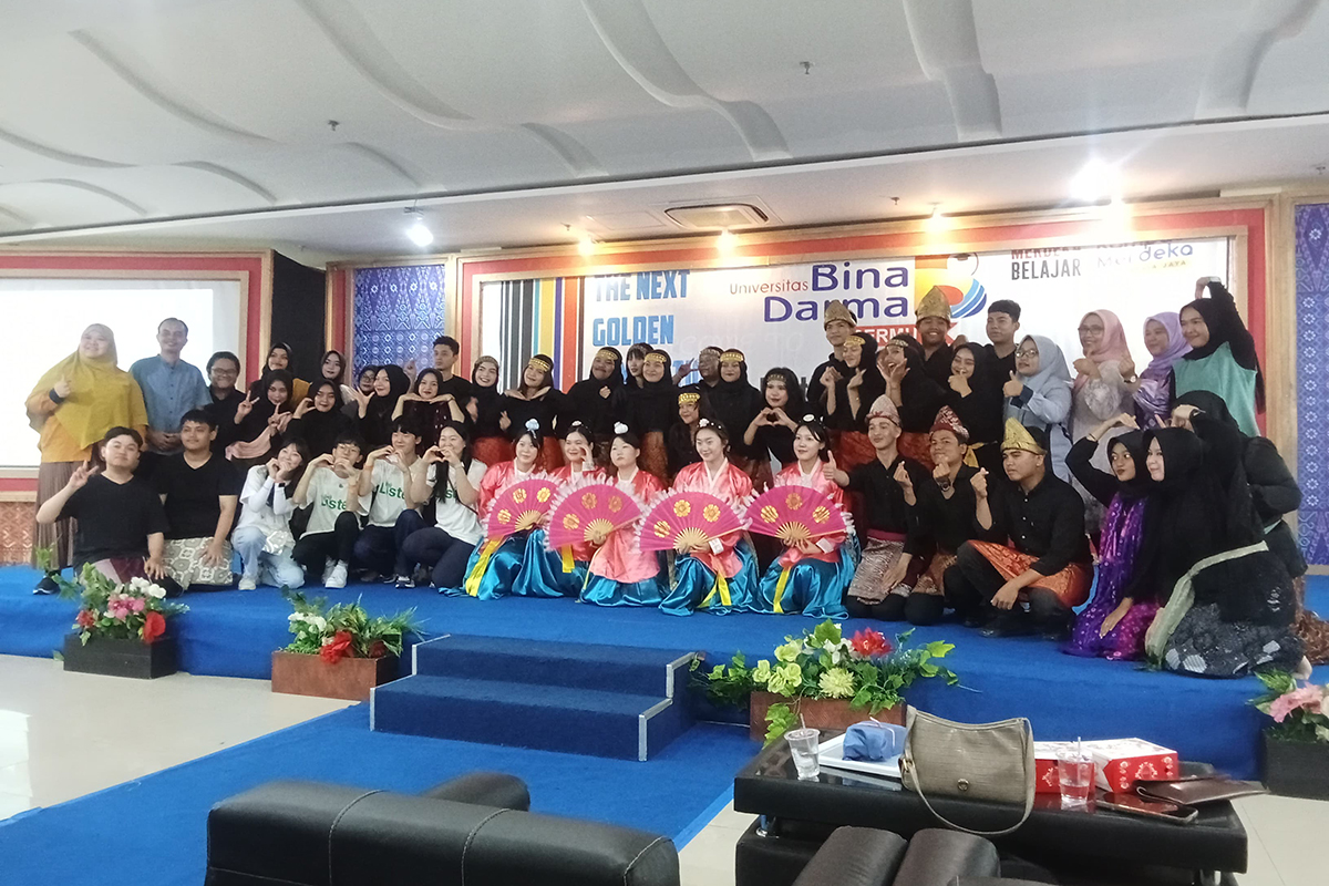 Kenalkan Budaya Korea dan Indonesia, Hansarang Club Palembang Kunjungi Universitas Bina Darma