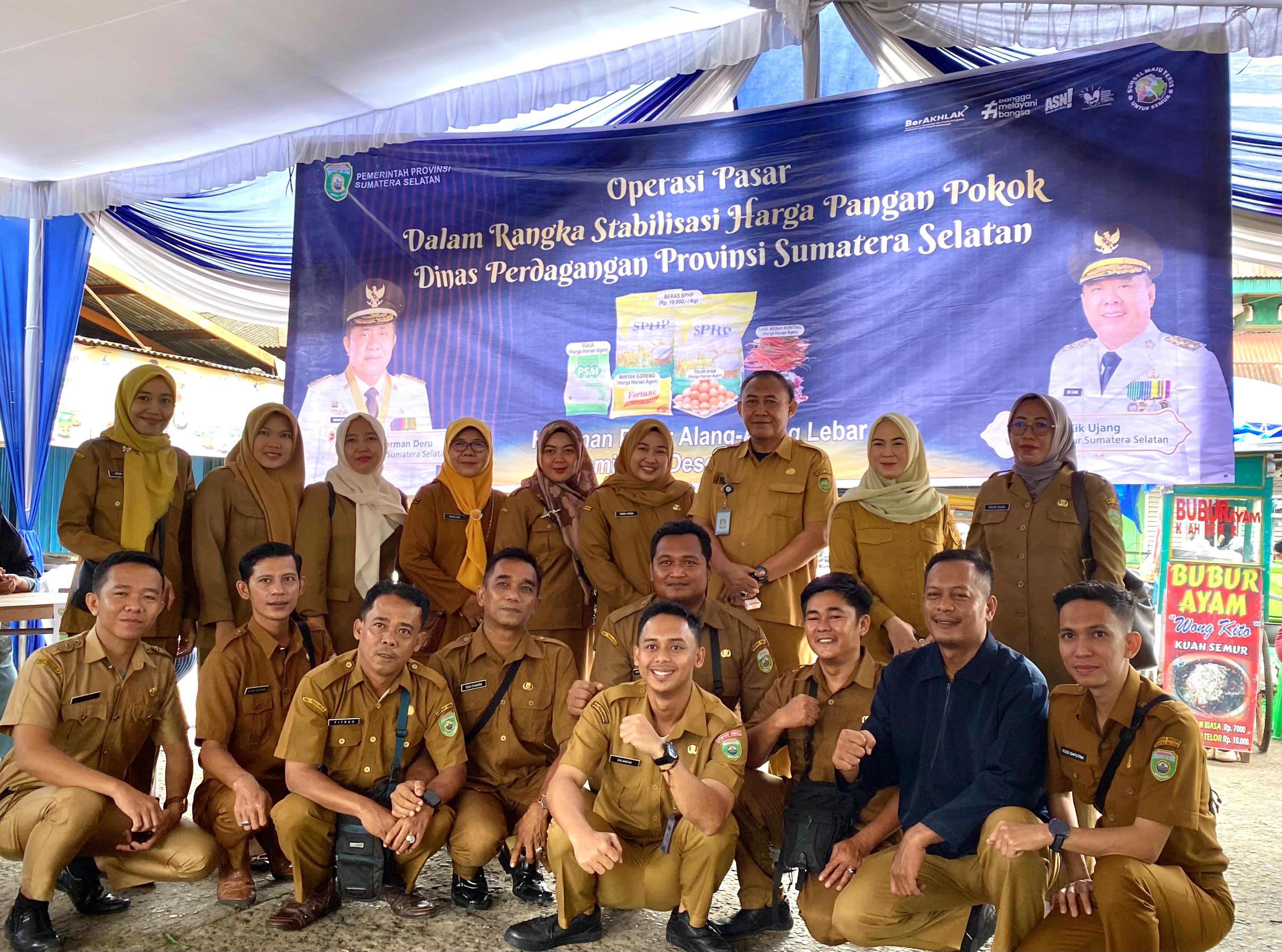 Lagi, Operasi Pasar Dinas  Perdagangan Sumsel Hadir di Pasar Alang-Alang Lebar, Harga Sembako Terjangkau