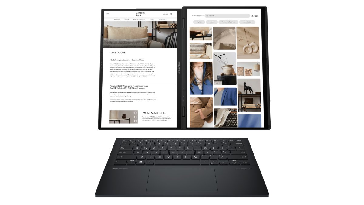 Laptop Dua Layar Asus  Zenbook Duo UX8406MA Resmi Meluncur dan Punya Prosesor Kencang