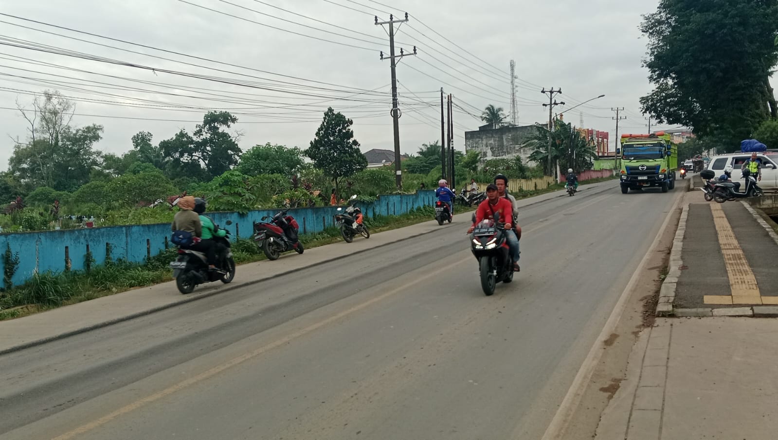 Jalintim Palembang-Jambi Km 18 Bergelombang, Pengendara Sepeda Motor Sering Jadi Korban