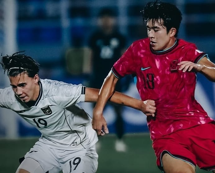 PANAS, Timnas Indonesia U-23 Tertinggal dari Korea Selatan Babak Pertama Kualifikasi Piala Asia U-23 2026