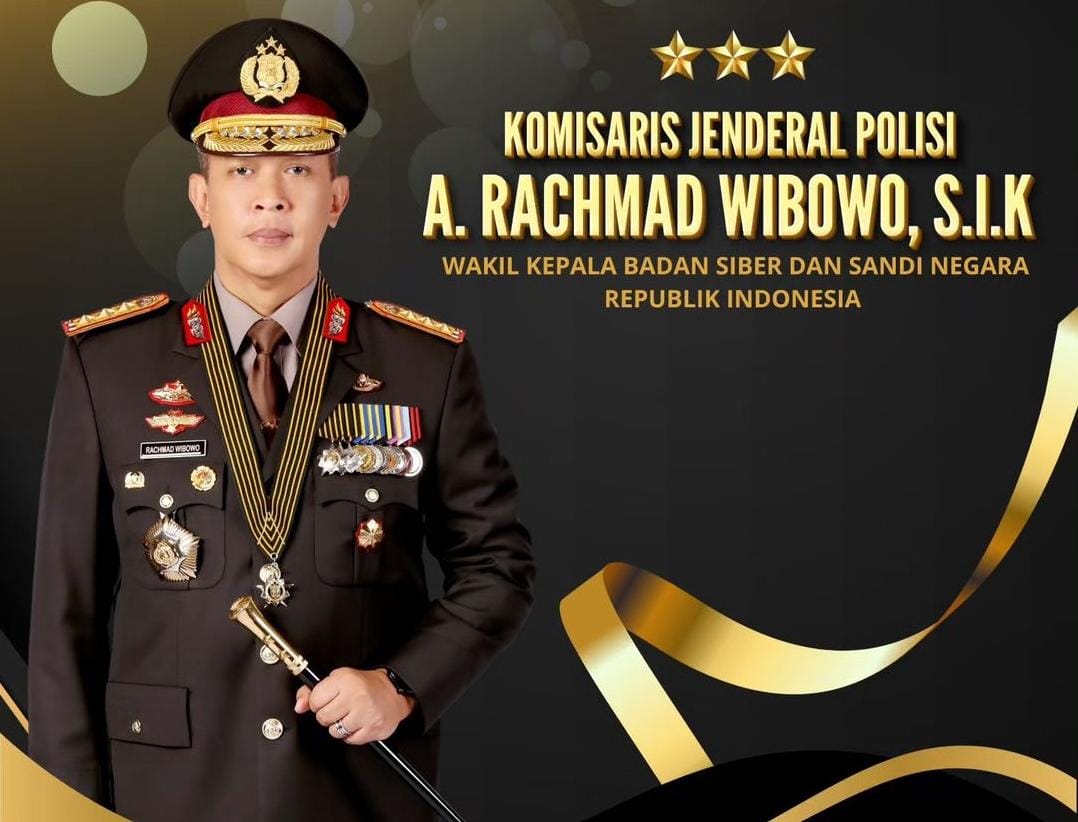  Jabat Wakil Kepala BSSN, Hari Ini A Rachmad Wibowo Resmi Naik Pangkat Bintang 3