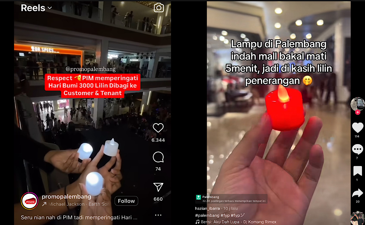 Pengunjung PIM Kaget Tiba-tiba Dikasih Lilin Kata Satpamnya Lampu Padam 5 Menit, Oh Ternyata?