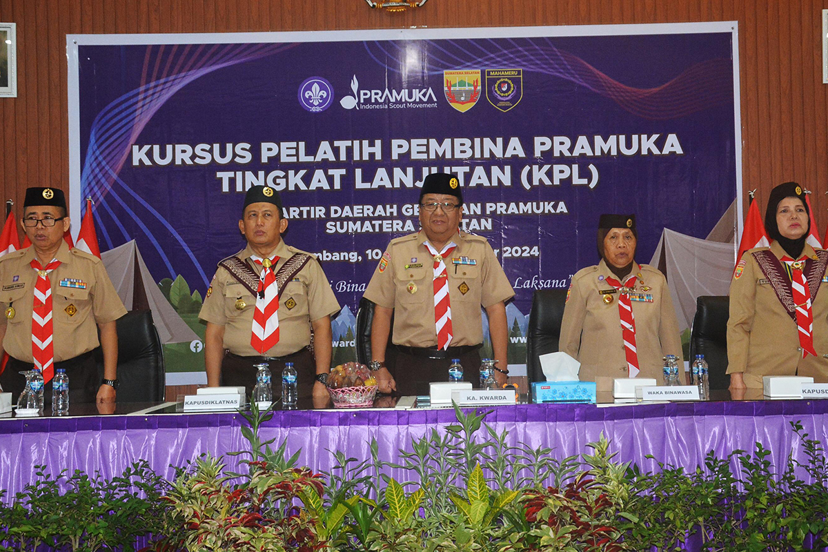 Kwarda Pramuka Sumsel Gelar Kursus Pelatih Pramuka Tingkat Lanjutan untuk Ciptakan Pembina Profesional