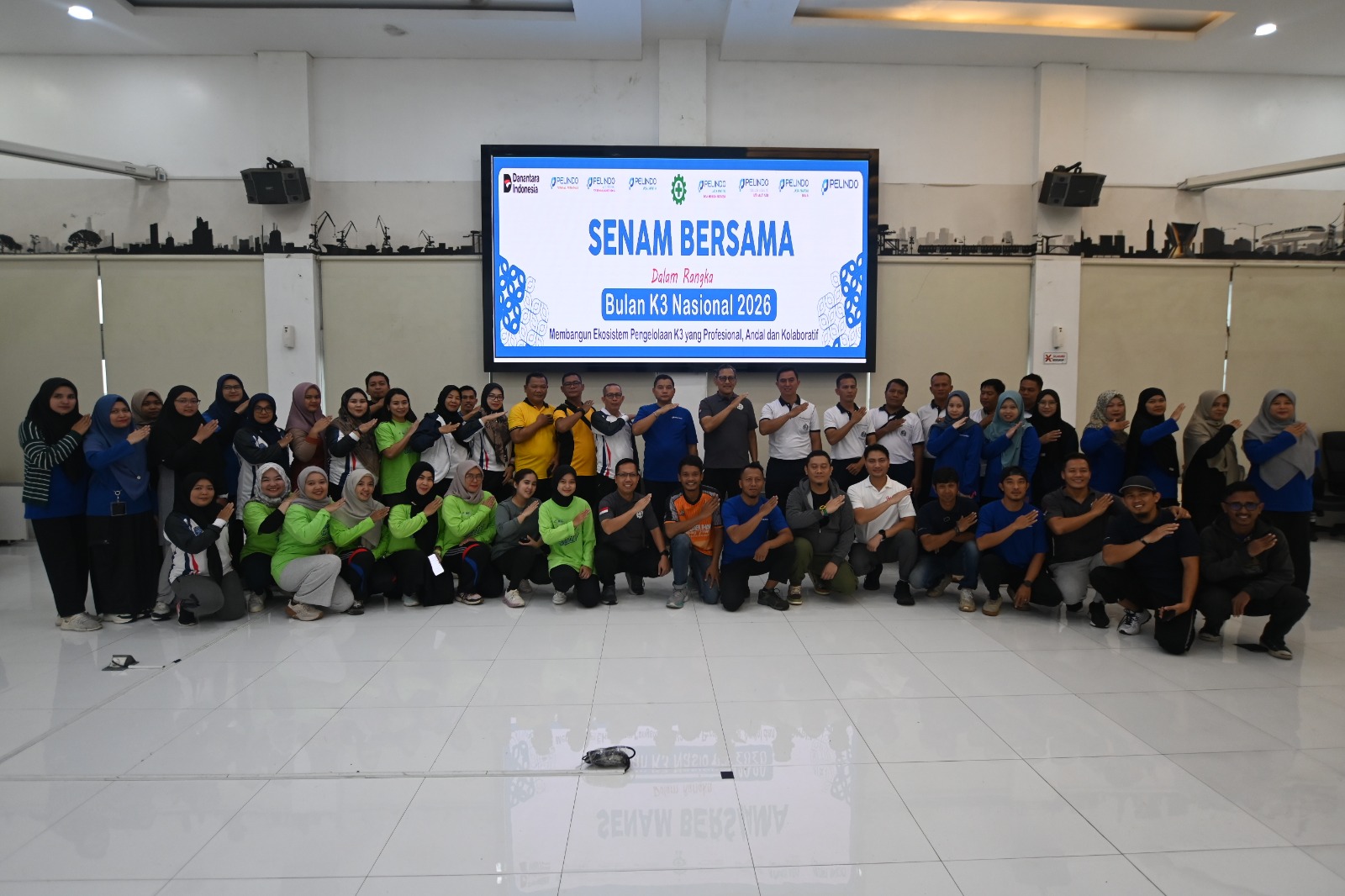 Peringatan Bulan Bakti K3 Nasional 2026, Pelindo Reg 2 Palembang Selenggarakan Senam, Donor Darah dan Layanan 