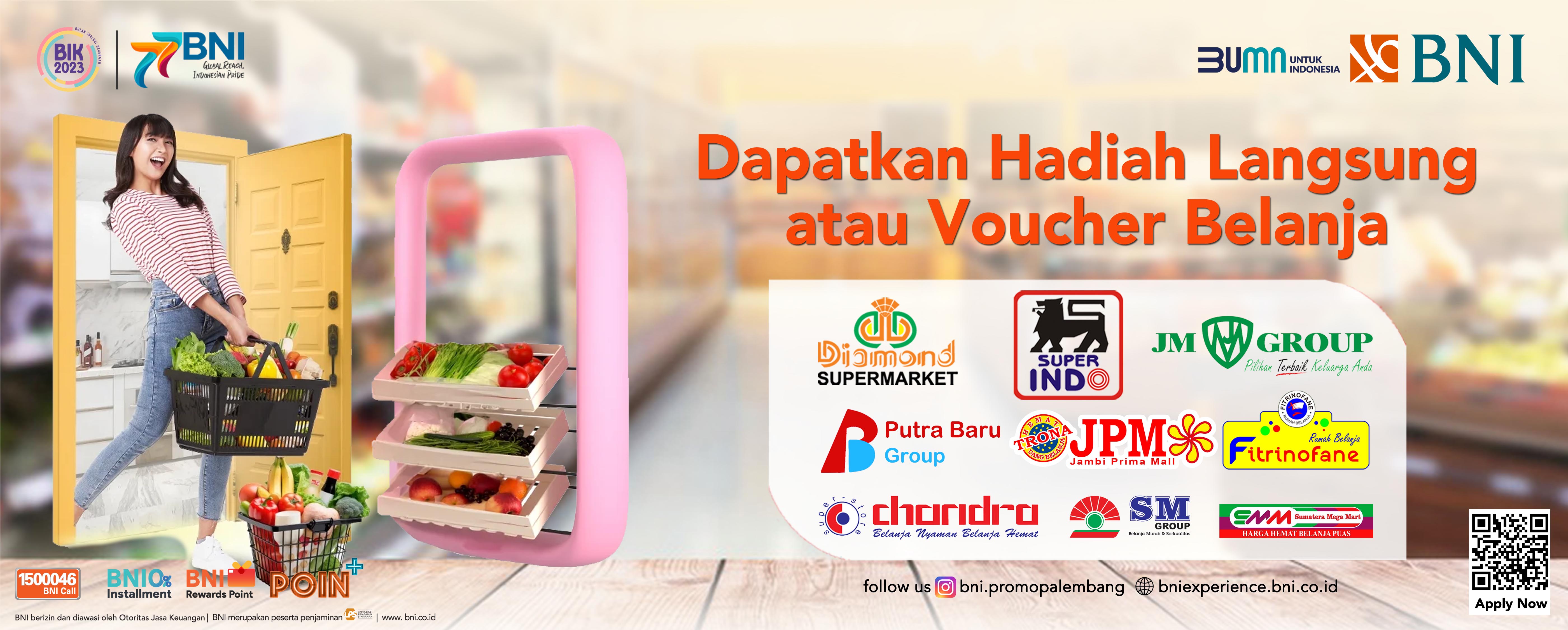 Dapatkan Hadiah Langsung atau Voucher Belanja dari BNI