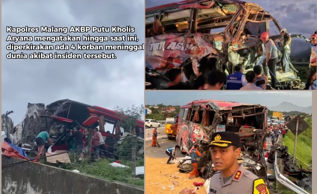 Innalillahi, Tragedi Study Tour SMP Daqu di Tol Malang 4 Meninggal Dunia, Puluhan Korban Dirawat Intensif 