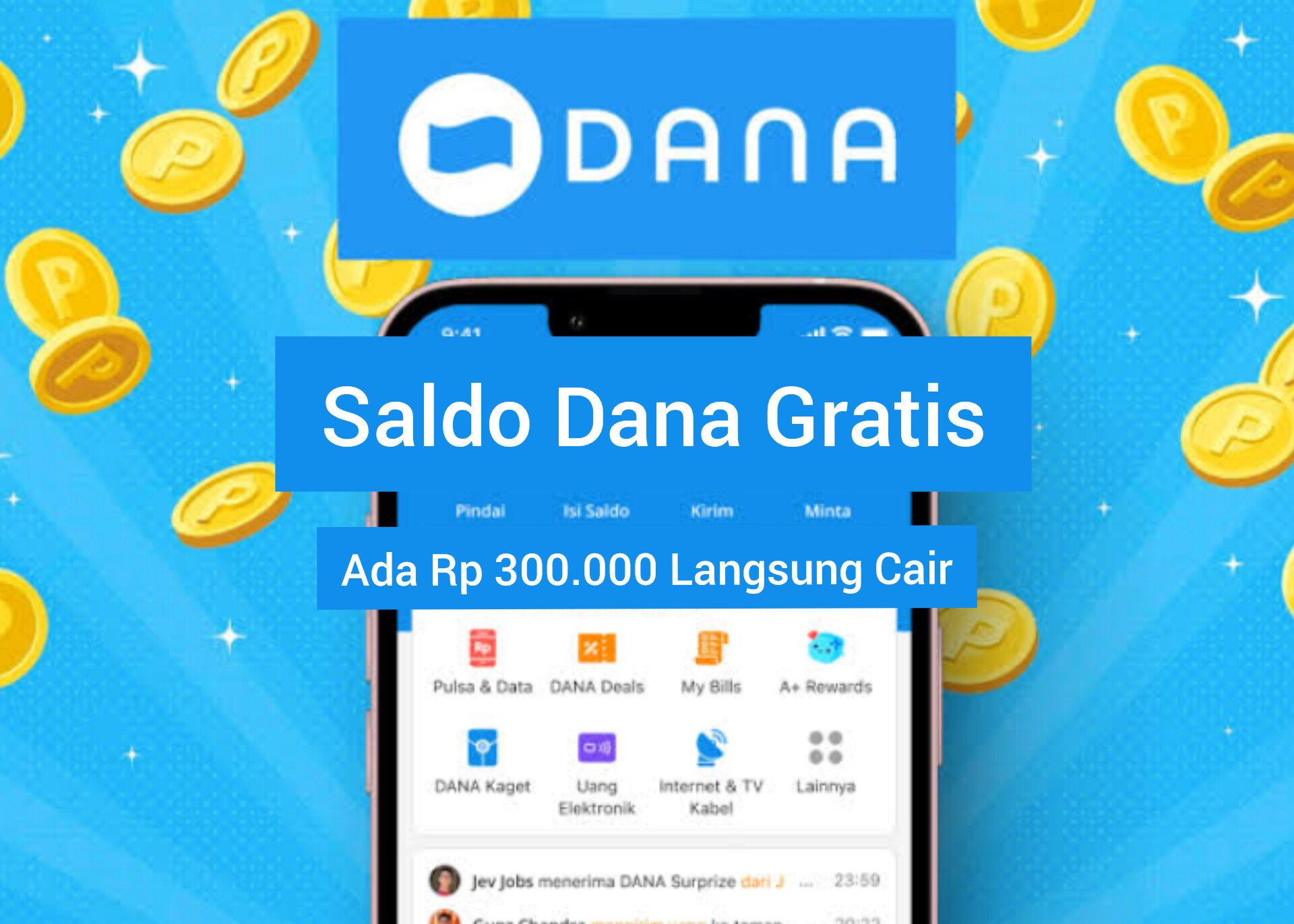 Klaim Link Saldo DANA Kaget Hari Ini Dapatkan Cuan Hingga Rp300.000, Buruan Sebelum Hangus!