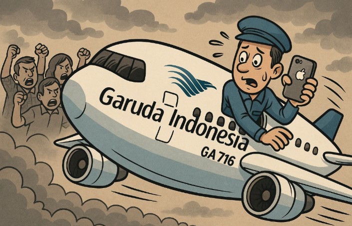 NAH LOH! Garuda Indonesia Bebas Tugaskan Awak Kabin GA 716 Buntut Hilangnya iPhone Penumpang