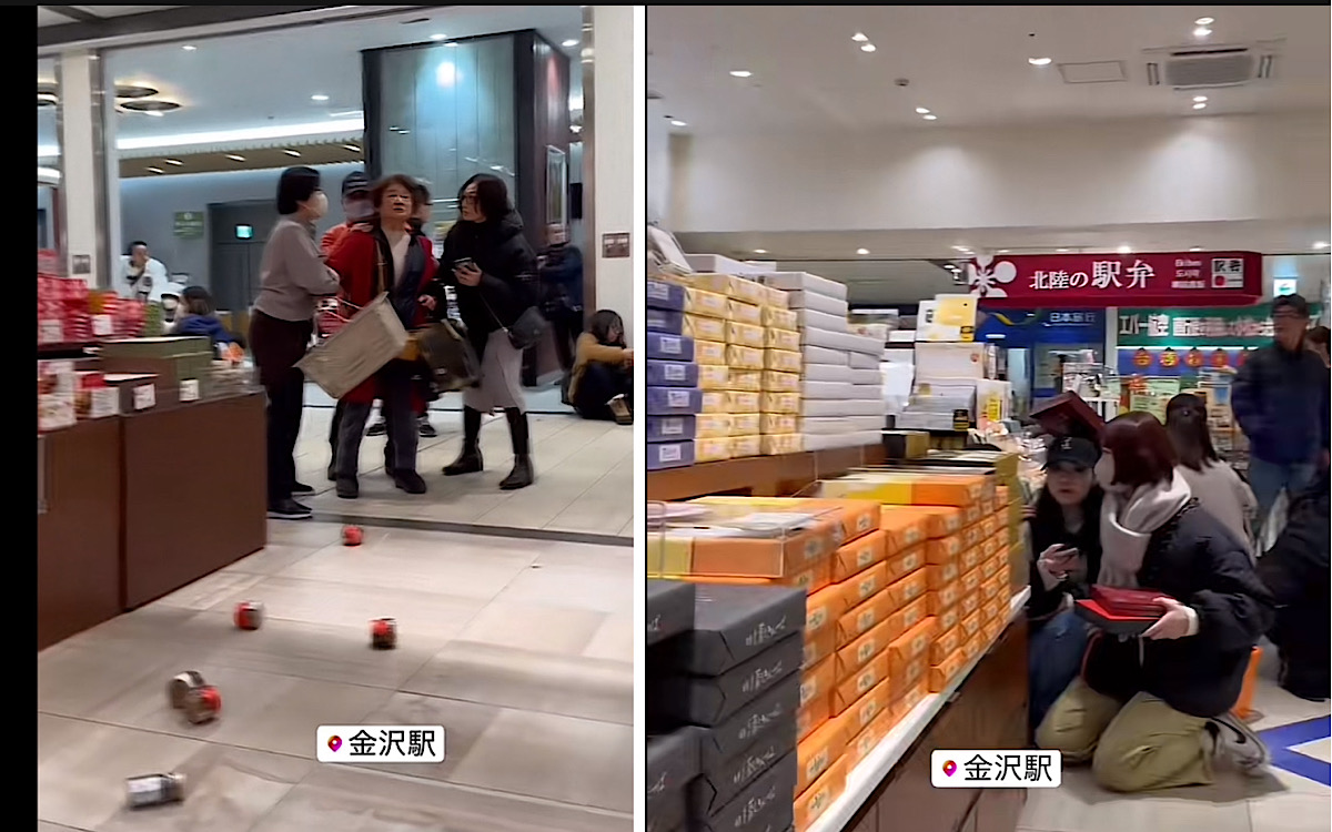 Saat Gempa Orang Jepang Mode Kalem Tidak Panik, Netizen Bandingkan Konoha: Kalau Disini Diam di Gedung Mati 