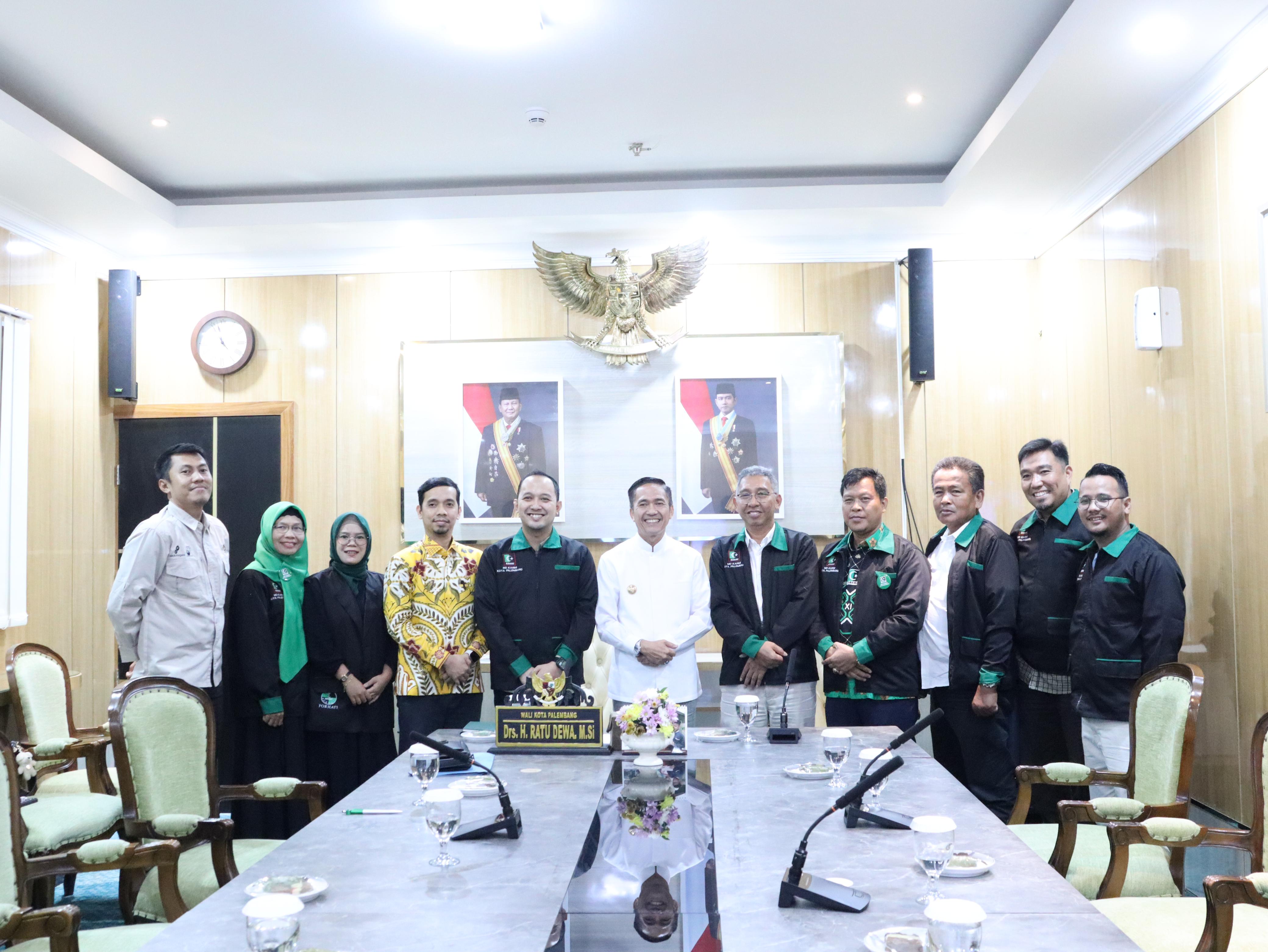 Wali Kota Ratu Dewa Sambut Kolaborasi Positif Majelis Daerah KAHMI Kota Palembang