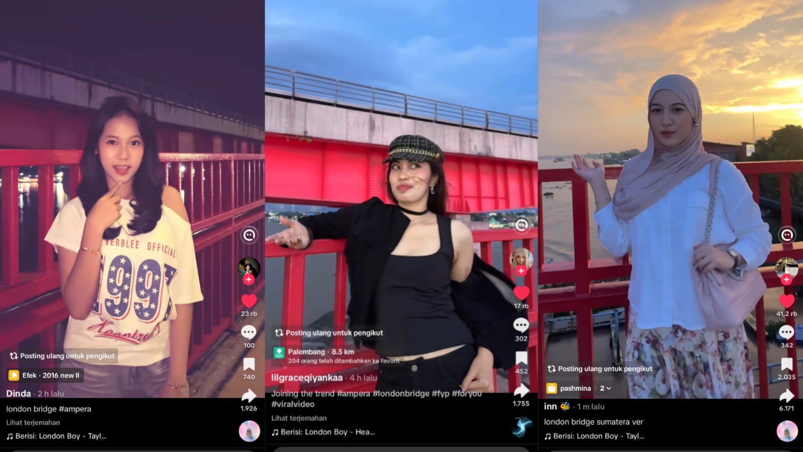 Fenomena London Bridge Palembang, Tren Viral yang Bikin Jembatan Ampera Ramai Anak Muda