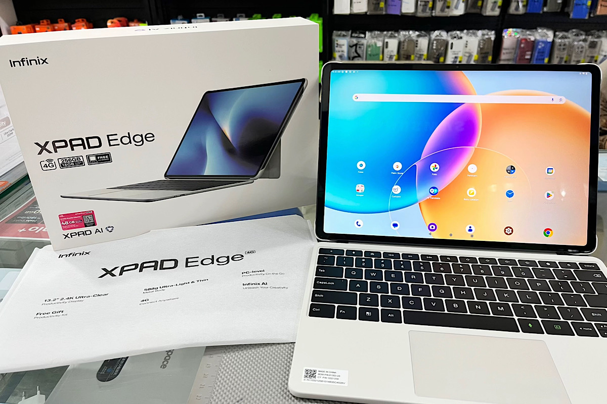 Wujud Tablet Susah Dibedakan Sama Laptop Ya Infinix XPad Edge, Punya Keyboard Cover Didukung WPS Office