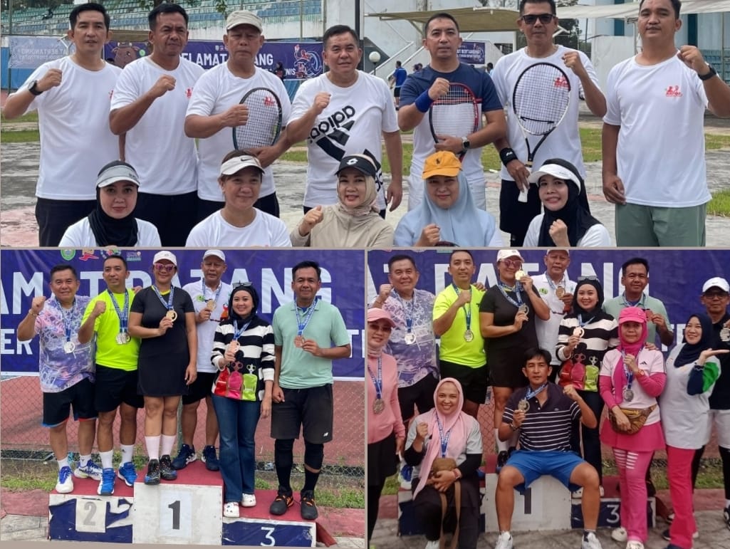 Prestasi Gemilang, Tim Tenis Lapangan Pemkot Palembang Borong Medali di Porprov Korpri Sumsel 2025