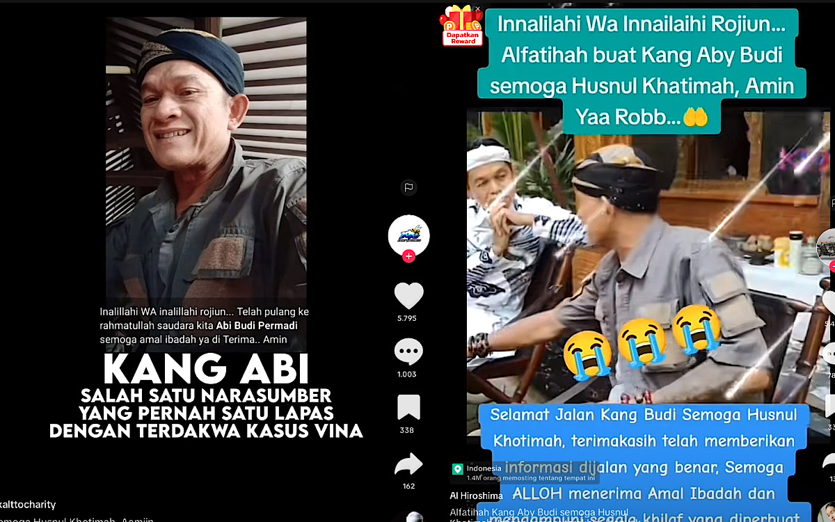 Kabar Duka, Saksi Kasus Vina Cirebon Meninggal, Abi Budi Sempat Jadi Tempat Curhat 7 Terpidana Kasus Vina 