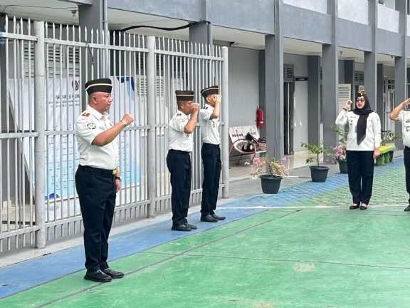 Apel Pagi, Kalapas Tanjung Raja Ogan Ilir Tekankan Disiplin dan Penguatan Pengawasan