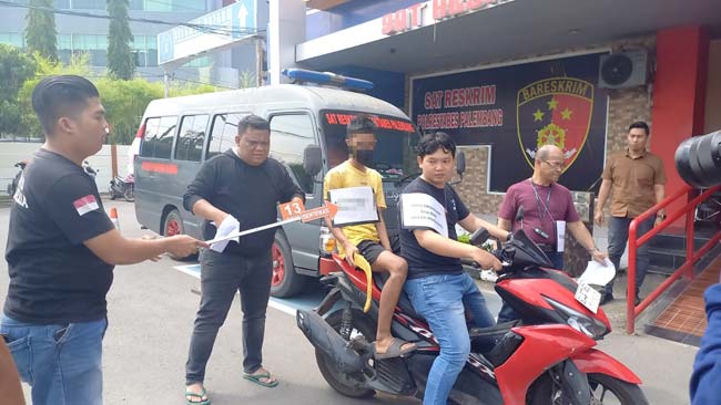  Lengkapi Berkas, Polisi Gelar Rekontruksi Ulang Kasus Gladiator di Jalan Demang Palembang