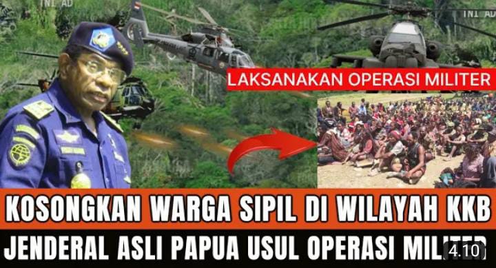 KKB Diambang Kehancuran! Jenderal Bintang 3 Asli Papua Minta TNI-Polri Gelar Operasi Militer