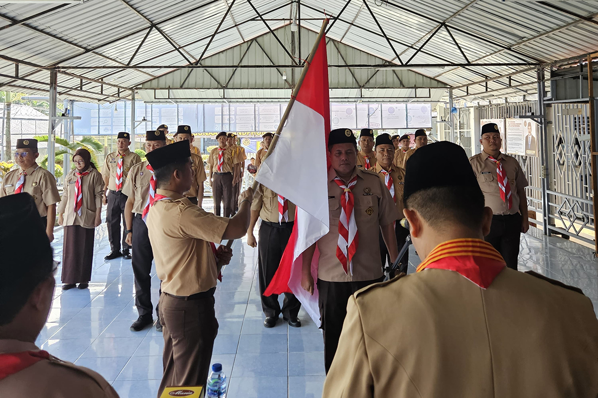 Lapas Muara Beliti Kukuhkan Gugus Depan Pramuka, Membangun Karakter Warga Binaan