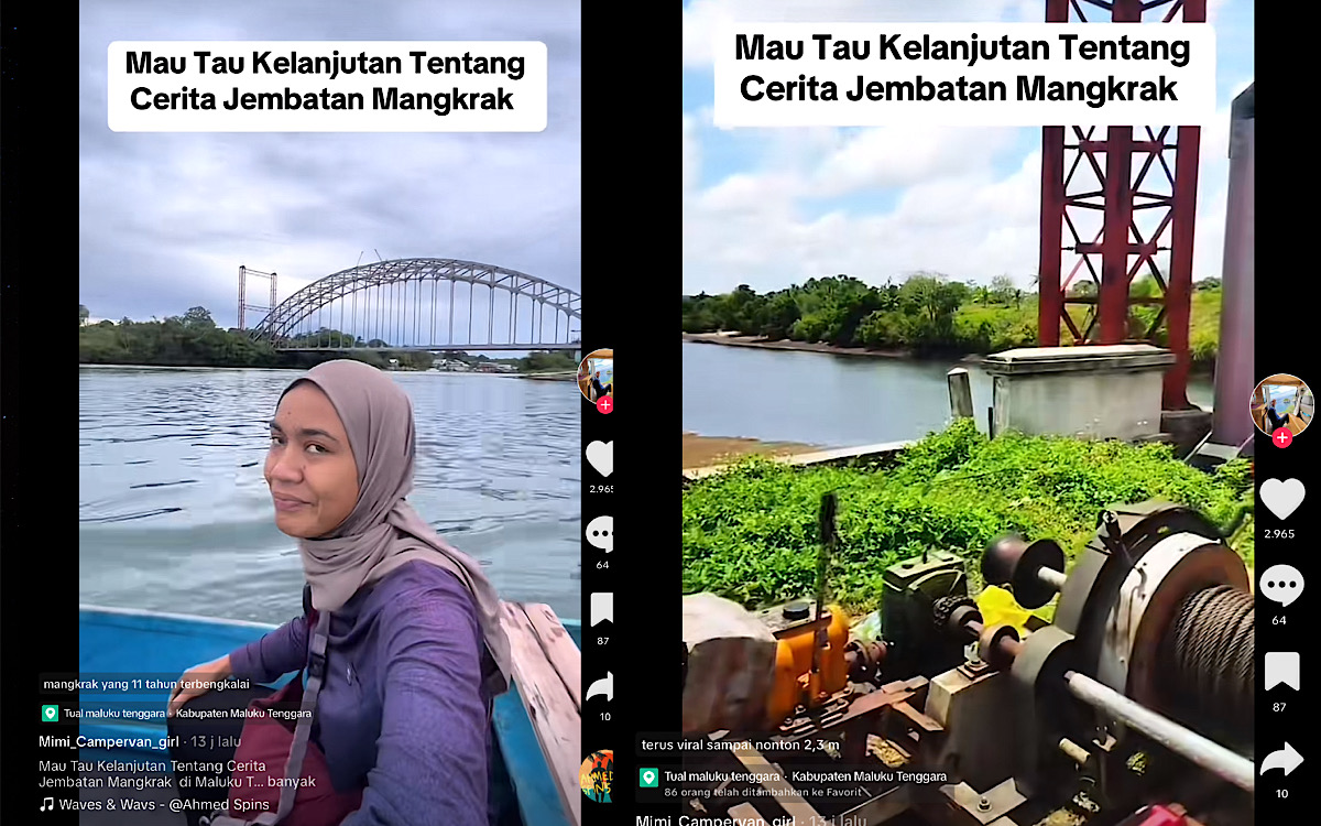 Amazing, Jembatan Mangkrak 11 Tahun di Maluku Tenggara, Netizen Heran Kok Masih Ada Besinya? 