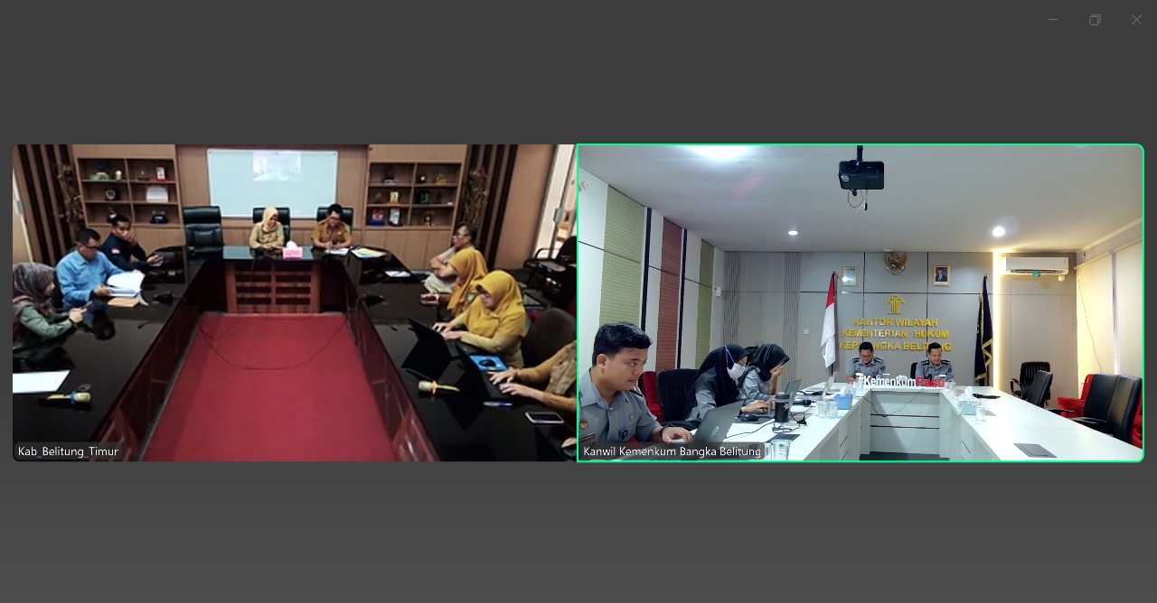 Kemenkum Babel Percepat Harmonisasi Ranperda RPJMD 2025-2029 Kabupaten Belitung Timur