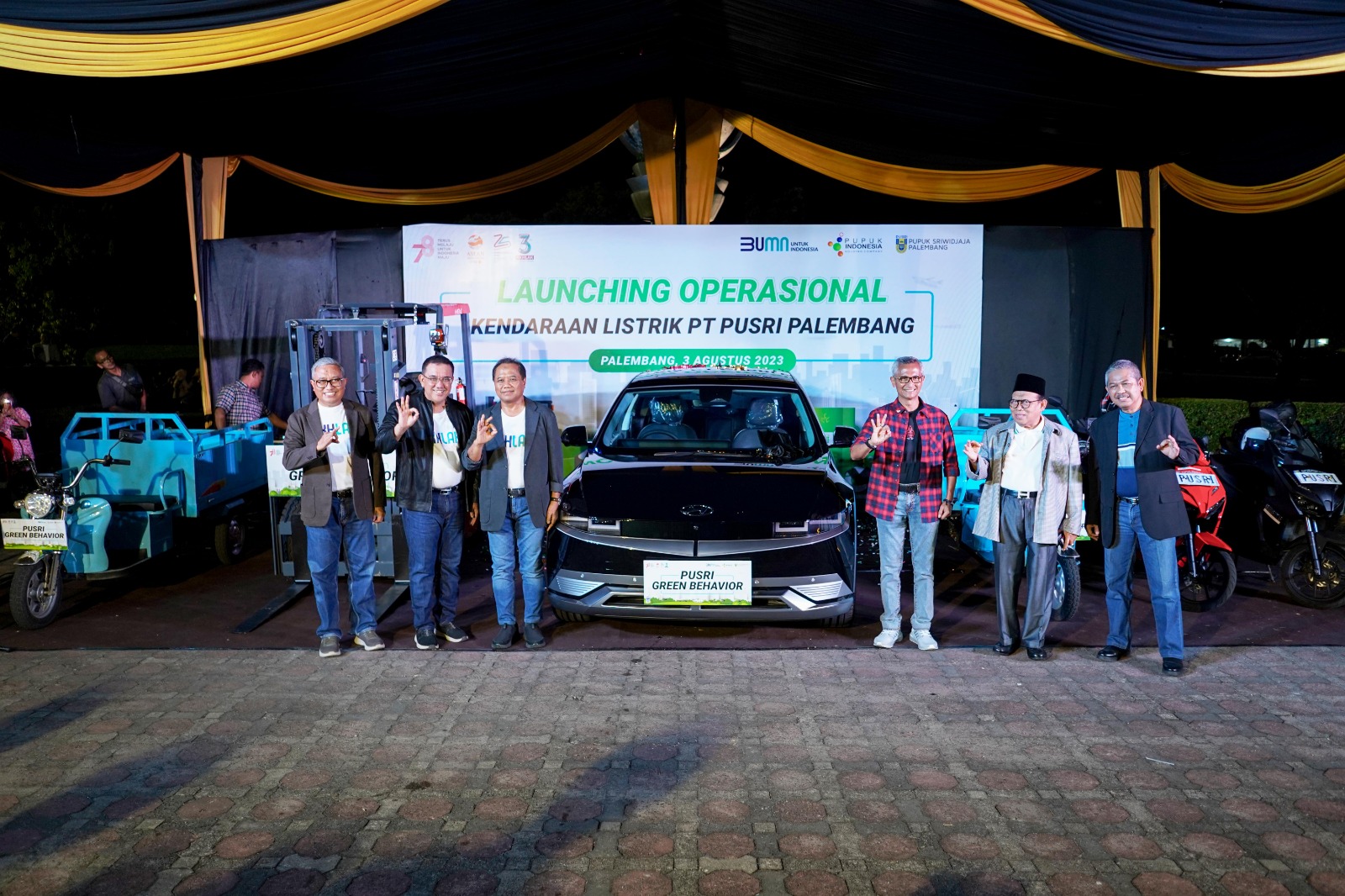 Pusri Palembang Dukung Program Dekarbonisasi Melalui Penggunaan Kendaraan Listrik