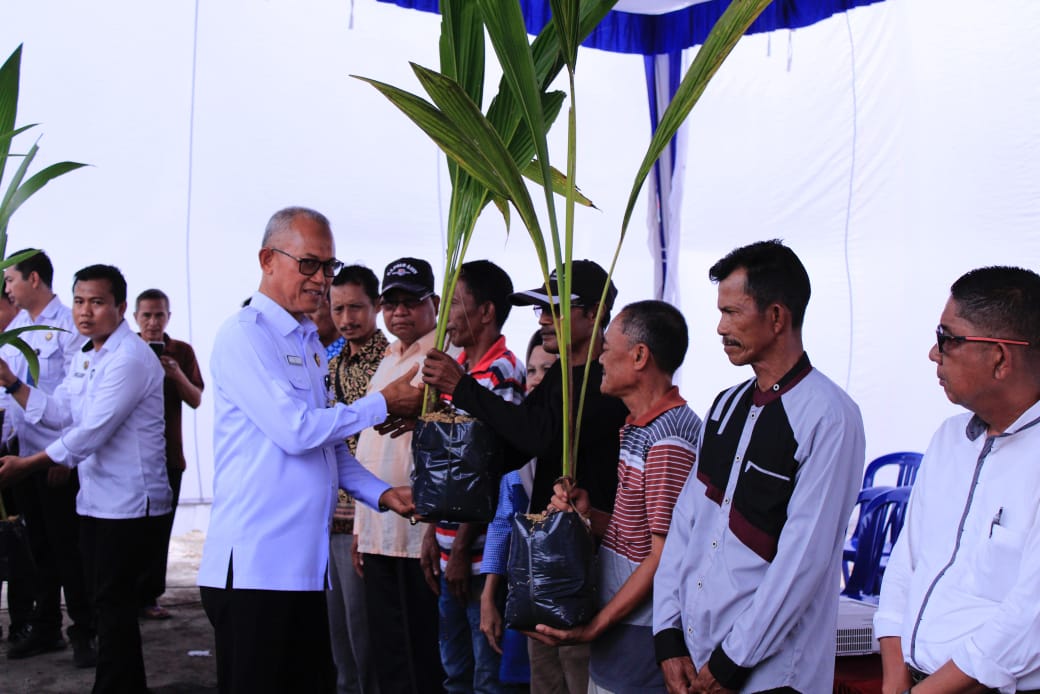 Dukung Program Ketahanan Pangan Nasional, Lapas Tanjung Raja Ogan Ilir Gelar Penanaman Pohon Kelapa