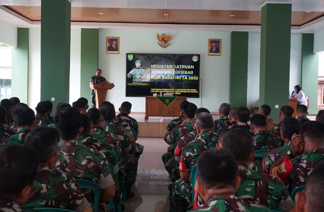 Prajurit Kodim 0402/OKI Ikuti Apkowil, Tingkatkan Kemampuan Bertugas di Lapangan