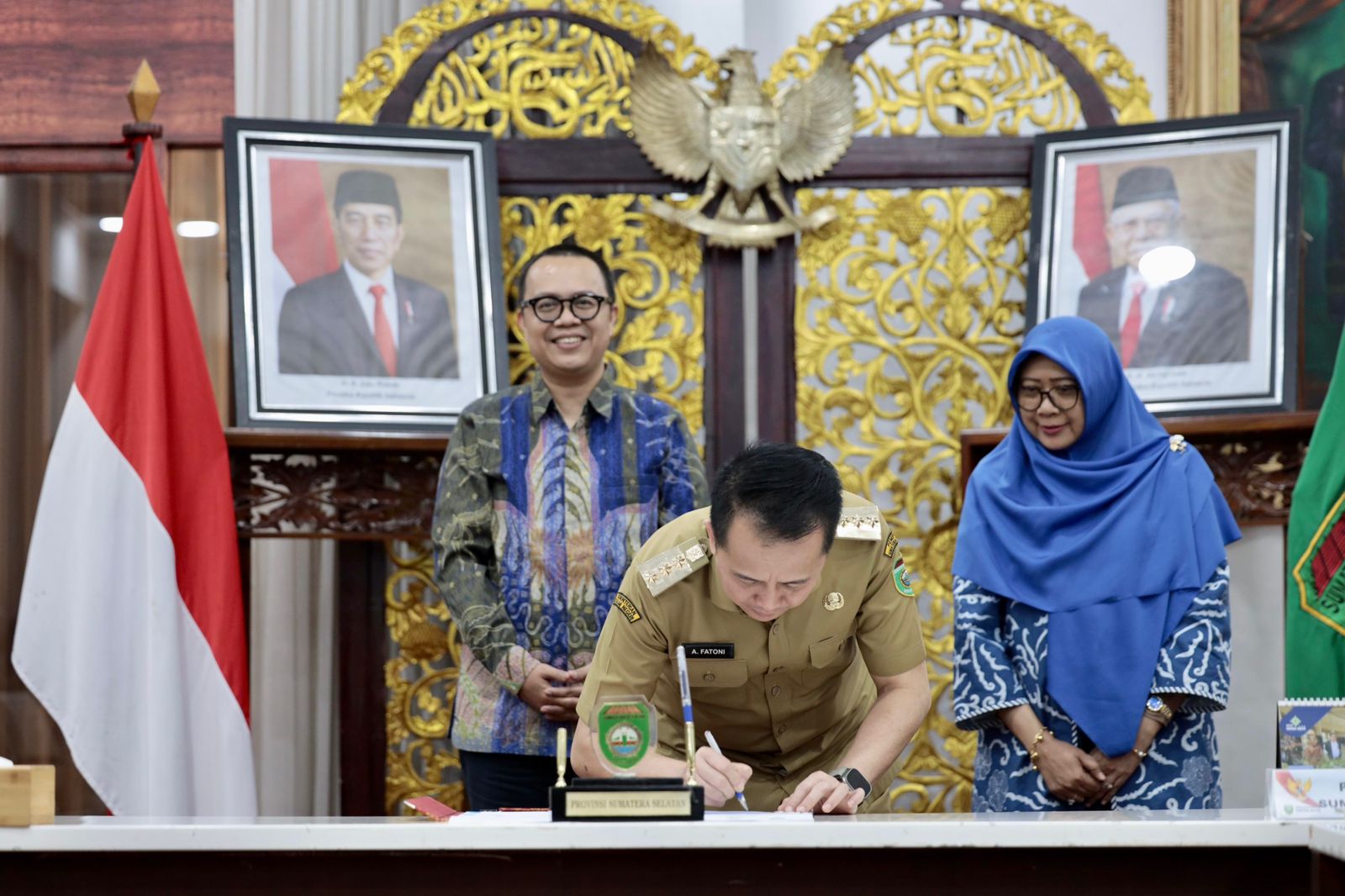 Pj Gubernur Agus Fatoni Teken MoU Jejaring Pengampuan Layanan Prioritas Rumah Sakit