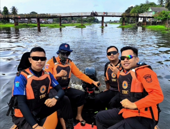 BPBD Ogan Ilir Siagakan Personel di Lokasi Wisata Air Speedboat, untuk Antisipasi Terjadinya Bencana