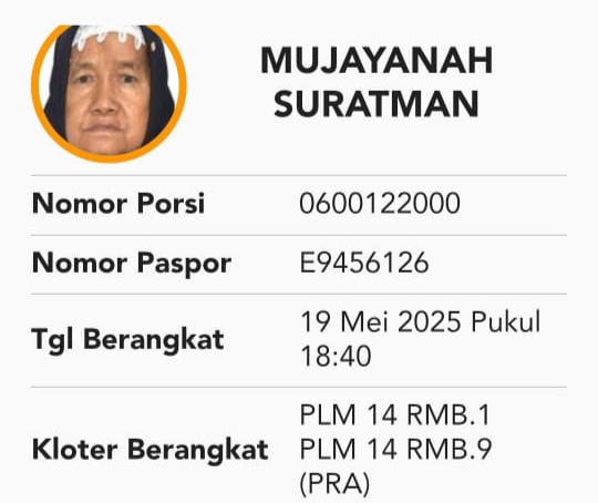 Innalillahi… Satu Jemaah OKI Kloter 14 Meninggal Dunia Jelang Kepulangan ke Tanah Air