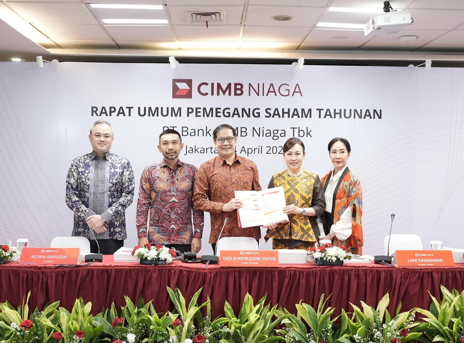 CIMB Niaga Gelar Rapat Umum Pemegang Saham Tahunan (RUPST) 2025, Setujui Laporan Keuangan dan Dividen