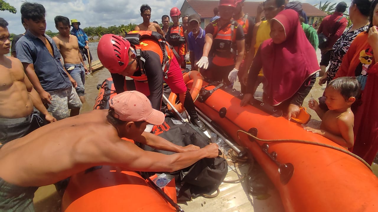 Korban Perahu Getek yang Hilang Tenggelam di Rantau Bayur Ditemukan Tim SAR Gabungan Tersangkut di Jaring 