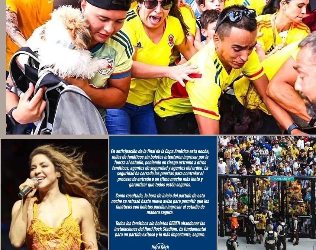 Penonton Tanpa Tiket   Aksi Shakira Warnai  Kickoff Final Copa America 2024, Babak Pertama Tanpa Gol