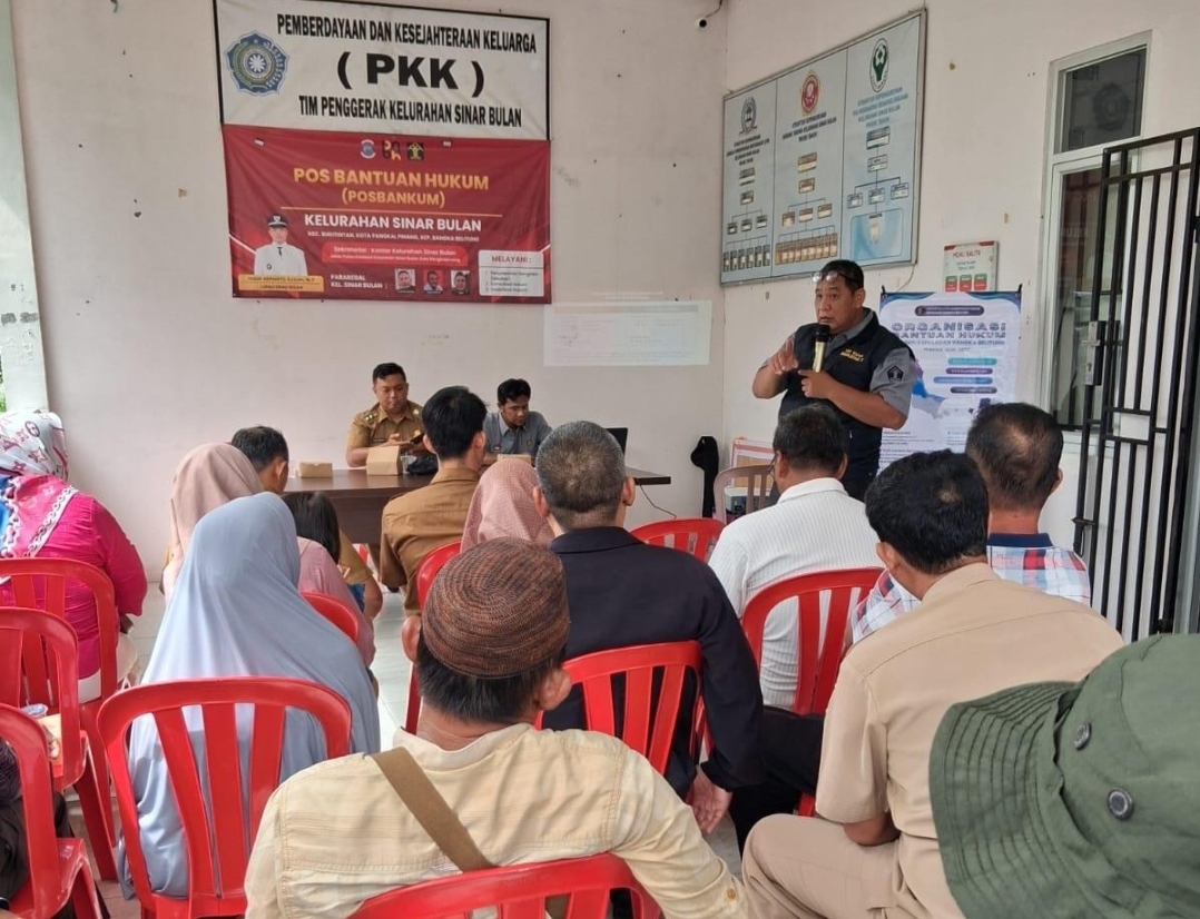 Program BEKUMPUL Kanwil Kemenkum Babel Sosialisasikan KUHP Nasional di Kelurahan Sinar Bulan