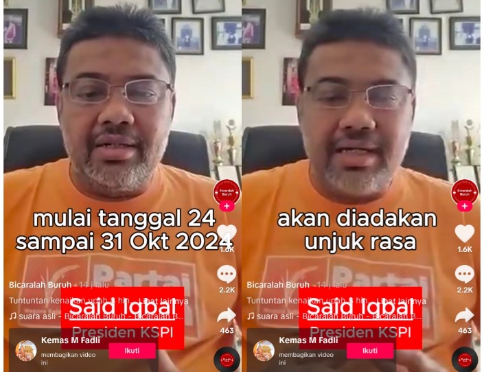 Siap-Siap, 24 hingga 31 Oktober 2024 Buruh se-Indonesia Bakal Demo Besar-Besaran Tuntut Kenaikan Upah