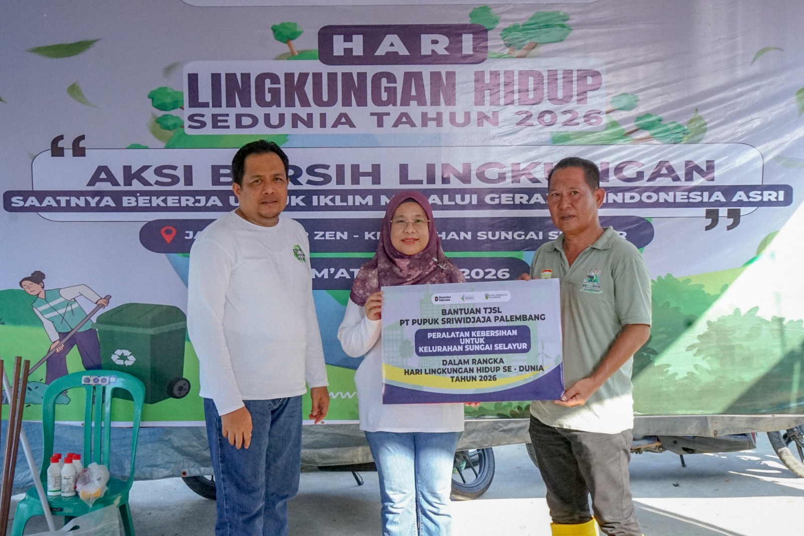 Aksi Bersih Kampung Sehati, Pusri Palembang Ubah Sampah 