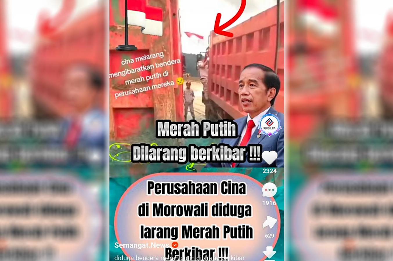 Warganet Berang! Diduga Bendera Merah Putih Dilarang Berkibar Oleh Perusaahan Cina di Morowali