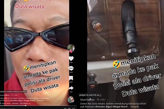 KOCAK! Takut Jadi Tersangka, Sopir Bus Ini Bikin Video Sudah Memasang Rem Tangan Sebelum Meninggalkan Mobil 