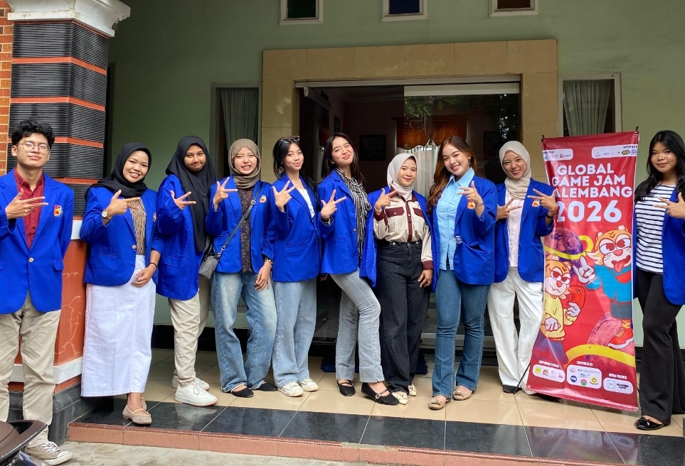 UBD Go Global! Mahasiswa Ilmu Komunikasi Ambil Peran di Global Game Jam Palembang 2026