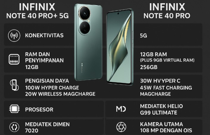 Gahar dan Canggih! Infinix Note 40 Pro+ 5G Tampil Lebih Unggul dari Versi Biasa, Ini Bedanya