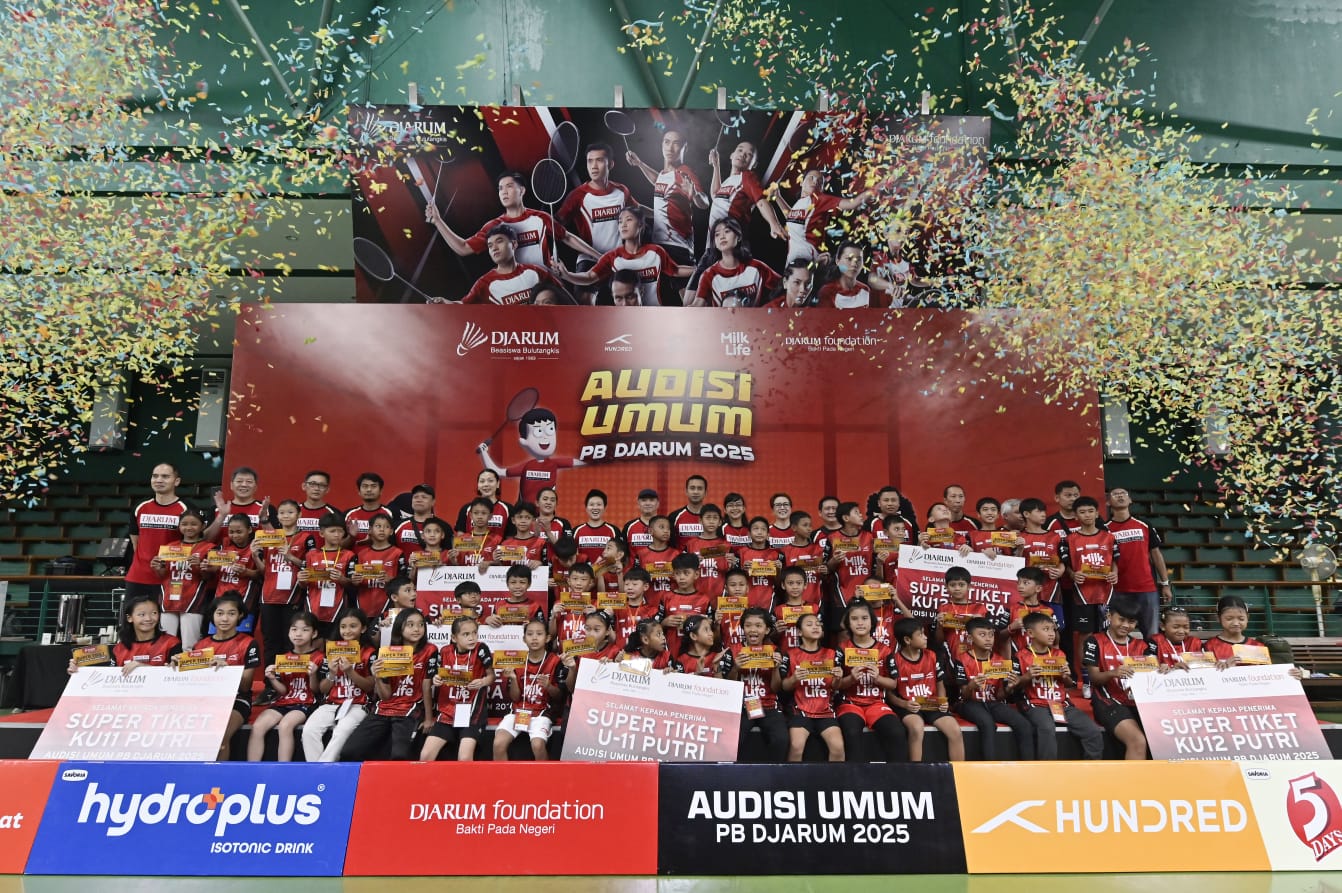 Ribuan Bibit Pebulutangkis Berebut Beasiswa PB Djarum 2025, Berikut Nama Peraih Super Tiket