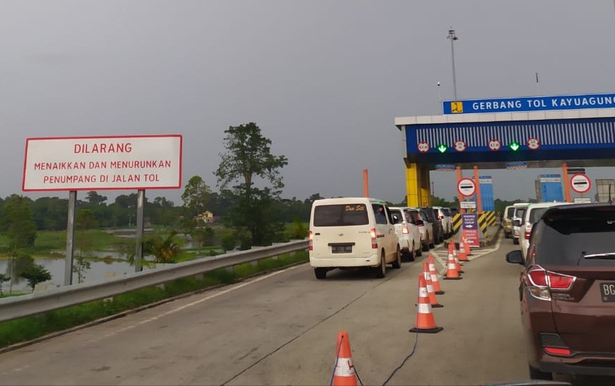 13.000  Kendaraan Diprediksi Melintas di Tol Kayuagung – Palembang Selama Libur Nataru 2023