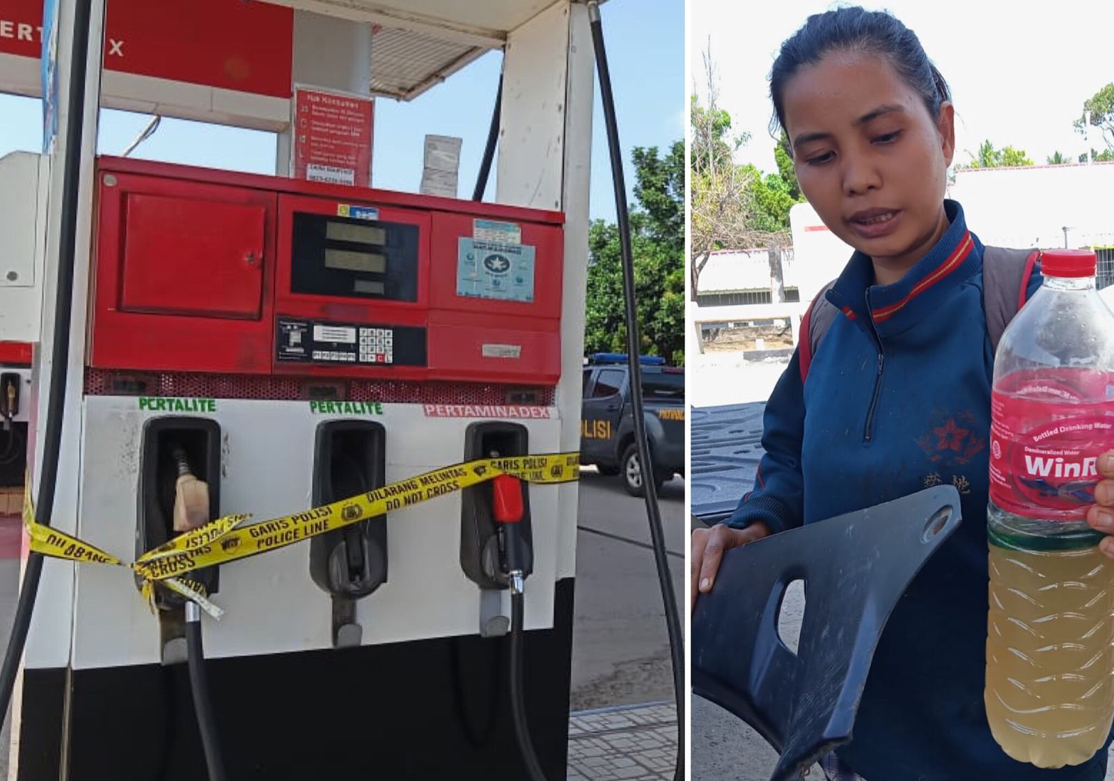 Usai Isi Pertalite di SPBU Patih Galung Prabumulih, Puluhan Sepeda Motor Mogok di Jalan, Tangki Berisi Air