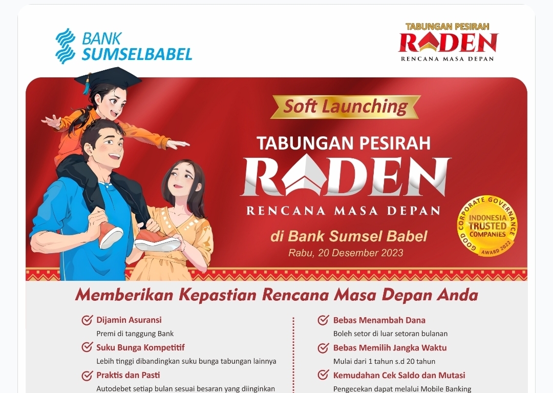 Anak Muda Sumsel, Saatnya Atur Keuangan Lebih Cerdas Bareng Tabungan Pesirah Raden
