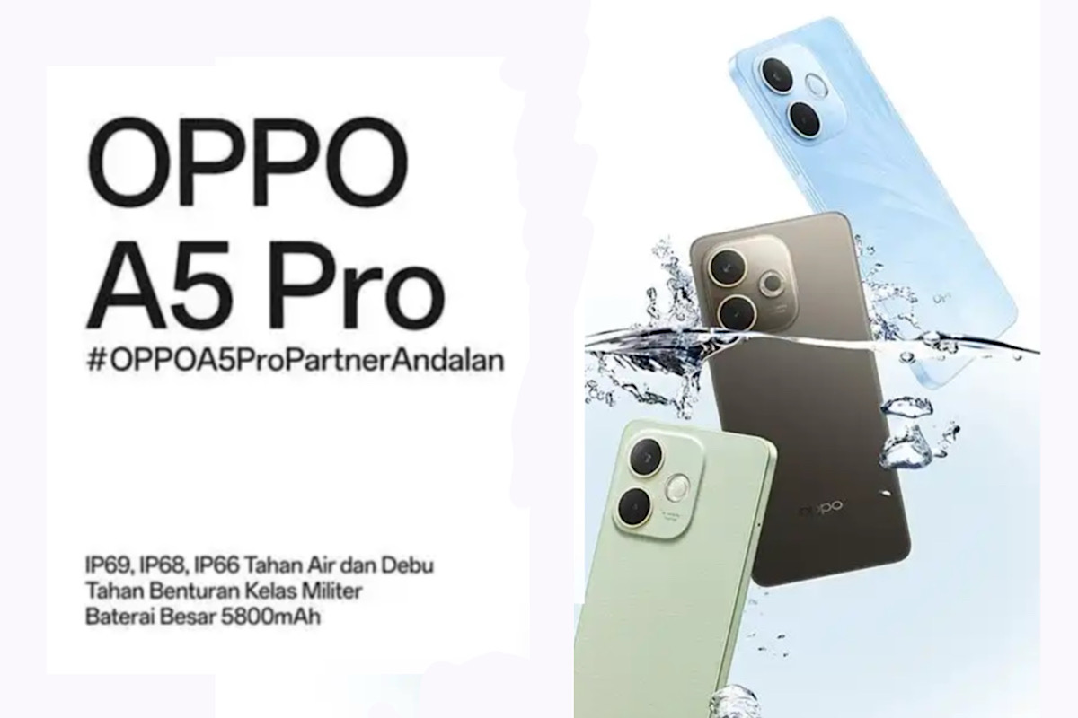 OPPO A5 Pro ‘Jualannya’ Memang Soal Ketahanan, Tahan Dibawa Nyelam, Tahan Jatuh dan Disiram Air Panas