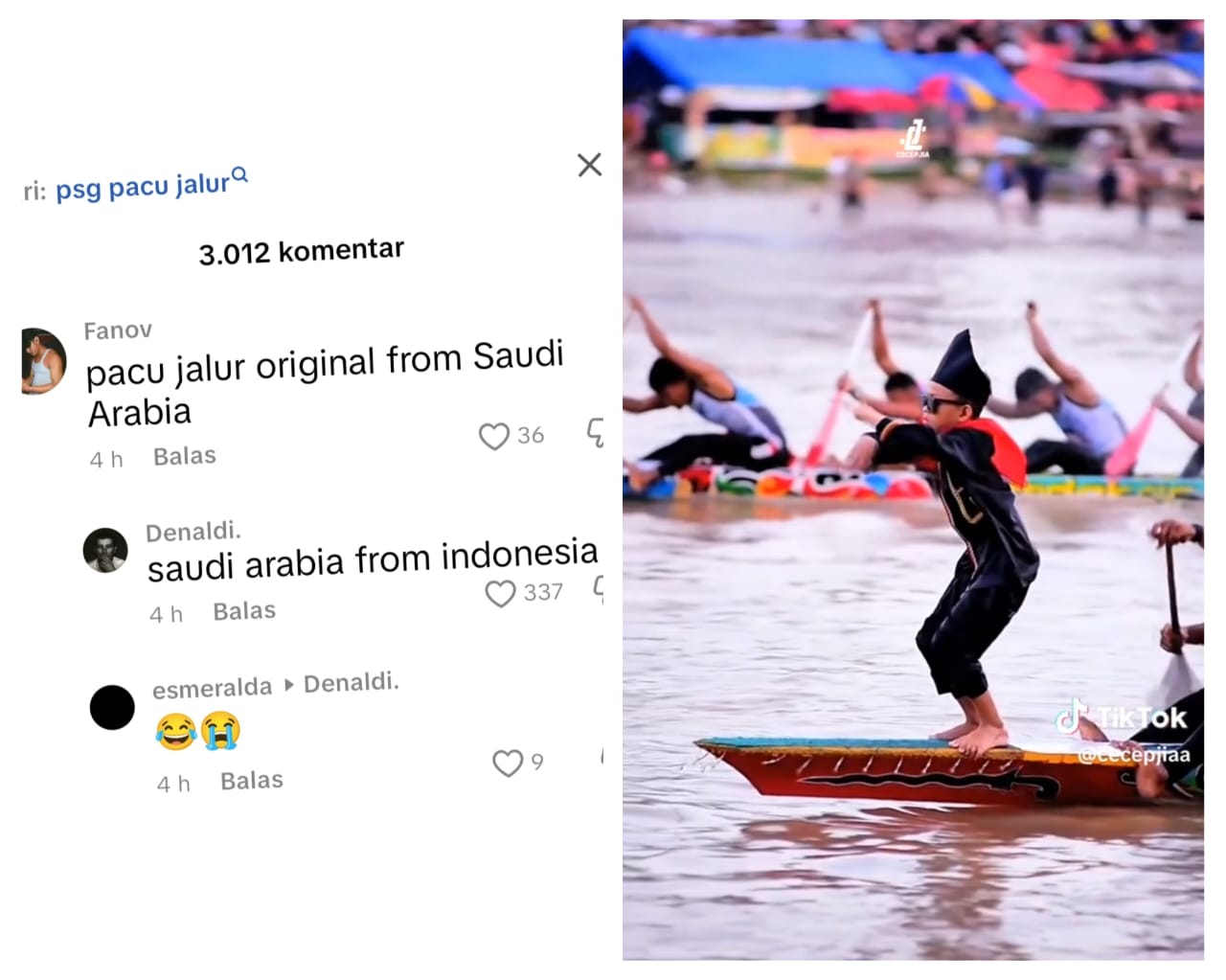 Setelah Negara Tetangga, Kini Netizen Mengklaim Bahwa Pacu Jalur Berasal dari Arab Saudi, Jauh Amat Bang!