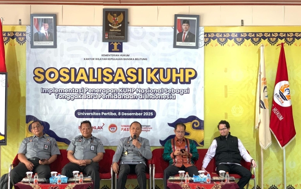 Songsong KUHP Baru, Jadi Tema Utama Sosialisasi di UniversitKUHP Nasional di Universitas PERTIBA Pangkalpinang