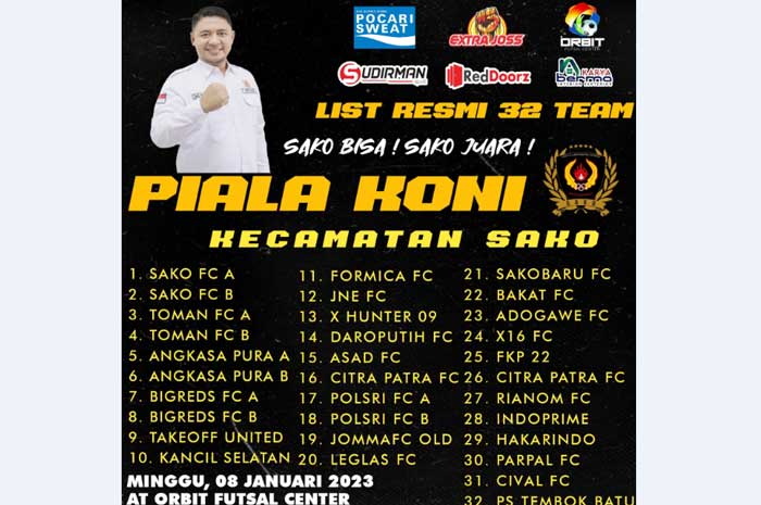 Jelang PELSA, KONI Sako Gelar Turnamen Futsal se-Palembang